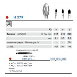 Fresa Carbide Huevo Acabado 12 Filos A/V - C/A