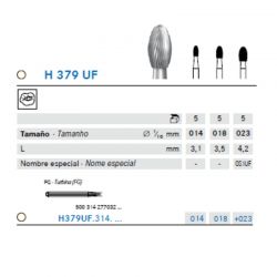 Fresa Carbide Huevo Acabado 30 Filos Ultrafino A/V