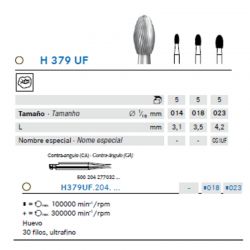 Fresa Carbide Huevo Acabado 30 Filos Ultrafino A/V