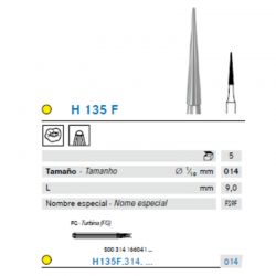 Fresa Carbide Tronco Cónica para Acabado 16 Filos Fino - A/V