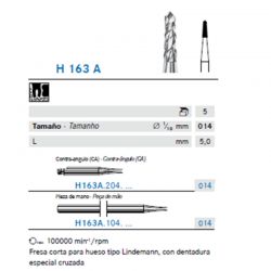 Fresa Carbide Cónica Corta P/ Hueso Tipo Lindemann Corte Cruzado