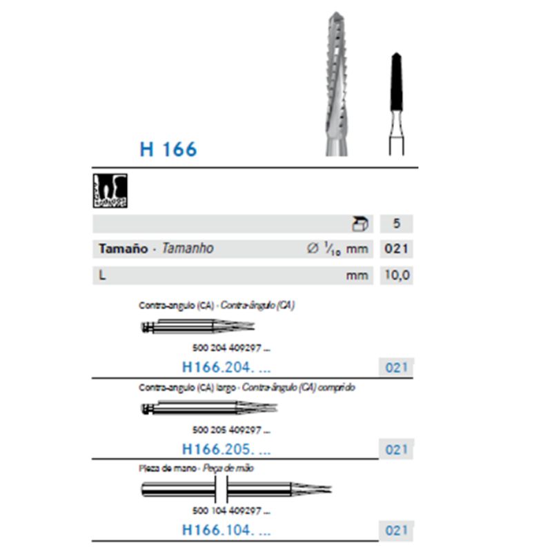 Fresa Carbide Tronco Cónica P/ Hueso Tipo Lindemann