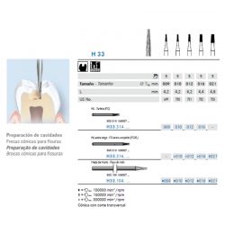 Fresa Carbide Tronco Cónica Con Corte Transversal