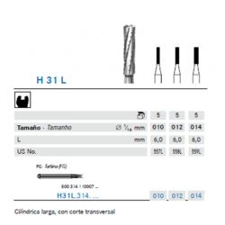 Fresa Carbide Cilíndrica Larga Con Corte Transversal
