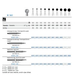 Fresa Redonda Carbide Para Cirugía – C/A – P/M