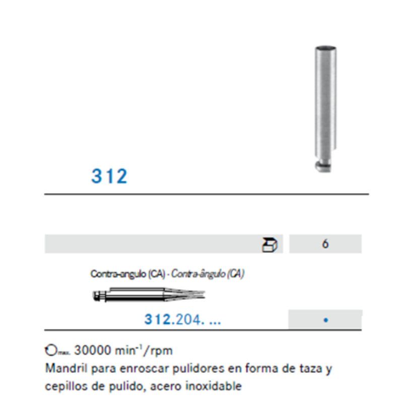Mandril P/ Enroscar Pulidores – C/A