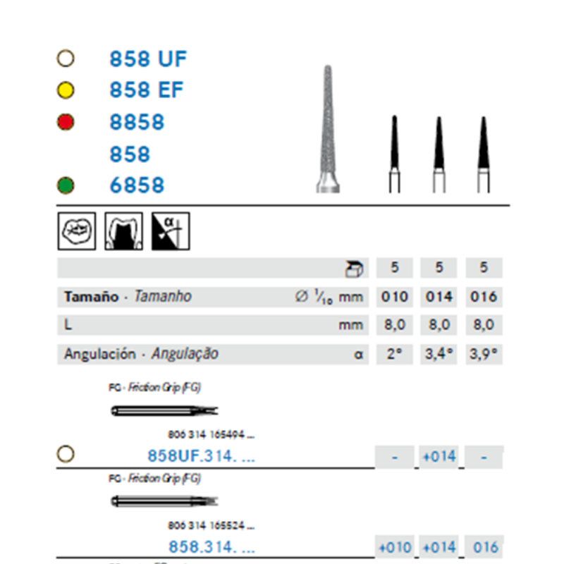 Fresa Diamante Puntiaguda – A/V