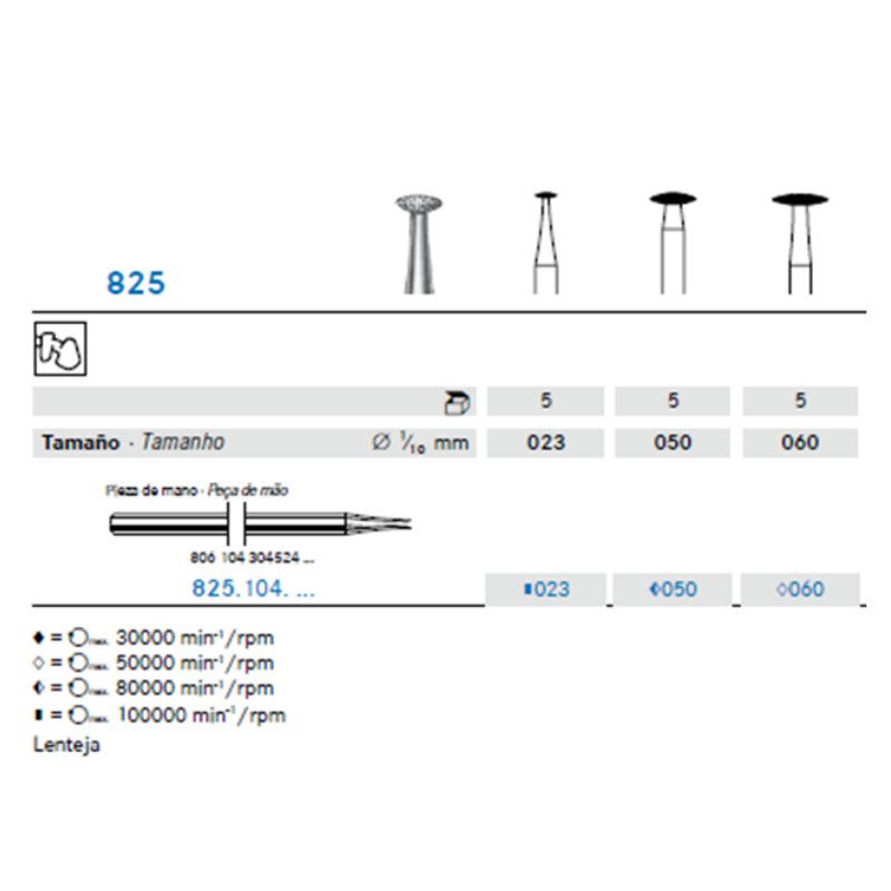 Fresa Diamante Lenteja – P/M