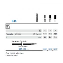 Fresa Diamante Cilíndrica Punta Plana – P/M