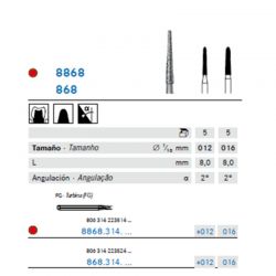 Fresa Diamante Tronco Cónica Puntiagudo – A/V