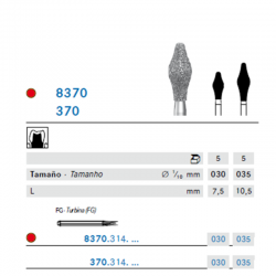 Fresa De Diamante Doble Cono Con Punta Redonda – A/V