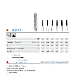 Fresa Carbide Tronco Para Acabado 12 Filos - A/V
