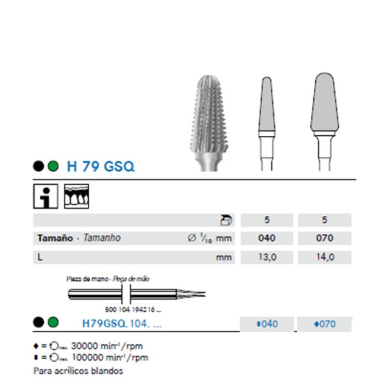 Freson Carbide Tronco Cónico Para Acrílico Blando – P/M