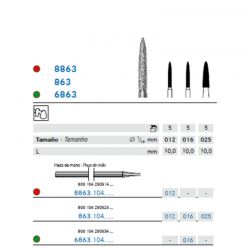 Fresa Diamante Llama Larga – P/M