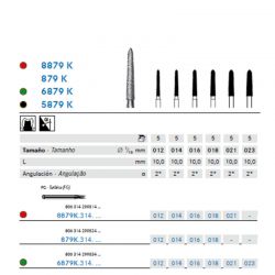 Fresa Diamante Cónico Torpedo Largo C/ Bisel – A/V