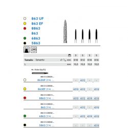 Fresa Diamante Llama Larga - A/V