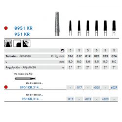 Fresa Diamante Tronco Cónica con Hombro Borde Redondeado – A/V