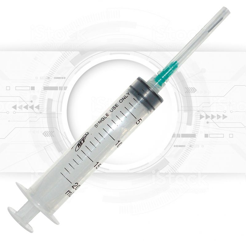 Jeringa 20cc Luer Lock 21G X 1 1/2 Jeringa 20cc Luer Lock 21G X 1 1/2